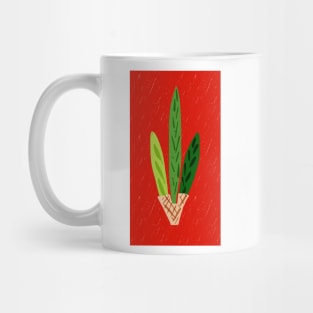 Lulav Red Print Mug